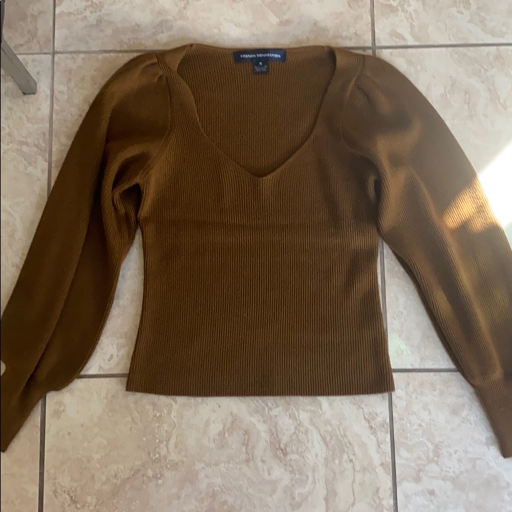 French connection brown sweater